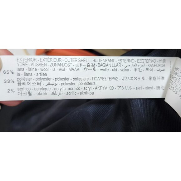 Zara Plaid Wool Blend Jacket With Gold Buttons In Cream Brown And Blue Size S - Picture 8 of 11